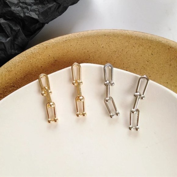 Chain Drop Earrings - Picture 2 of 7